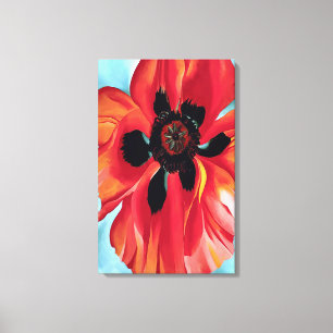 Georgia O'Keeffe - Red Poppy VI Canvas Print