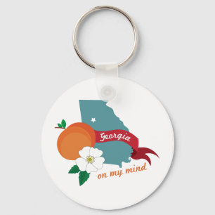 Georgia On My Mind Key Ring