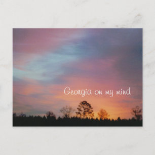 Georgia on my mind postcard