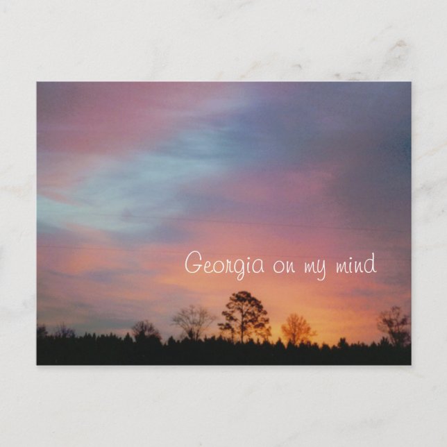 Georgia on my mind postcard (Front)