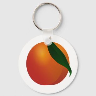 Georgia Peach / Apricot Fruit Key Ring