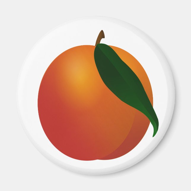 Georgia Peach / Apricot Magnet (Front)