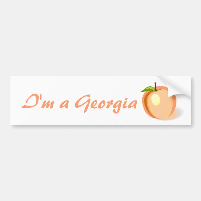 Georgia Peach bumper sticker (Front)