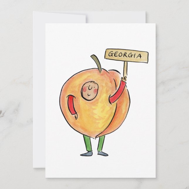 Georgia Peach Invitation (Front)
