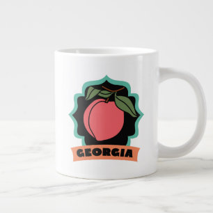 Georgia Peach Logo Large Coffee Mug