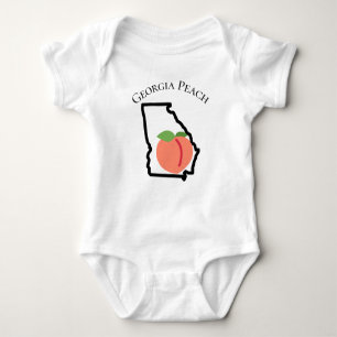 Georgia Peach newborn bodysuit