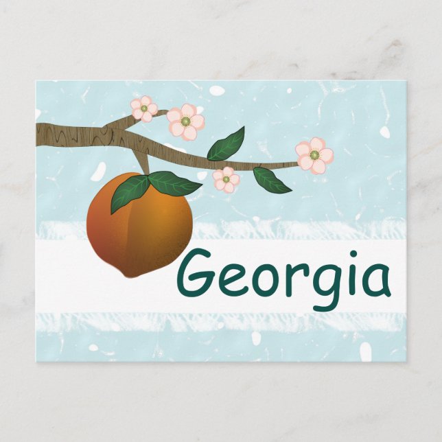 Georgia Peach Postcard (Front)
