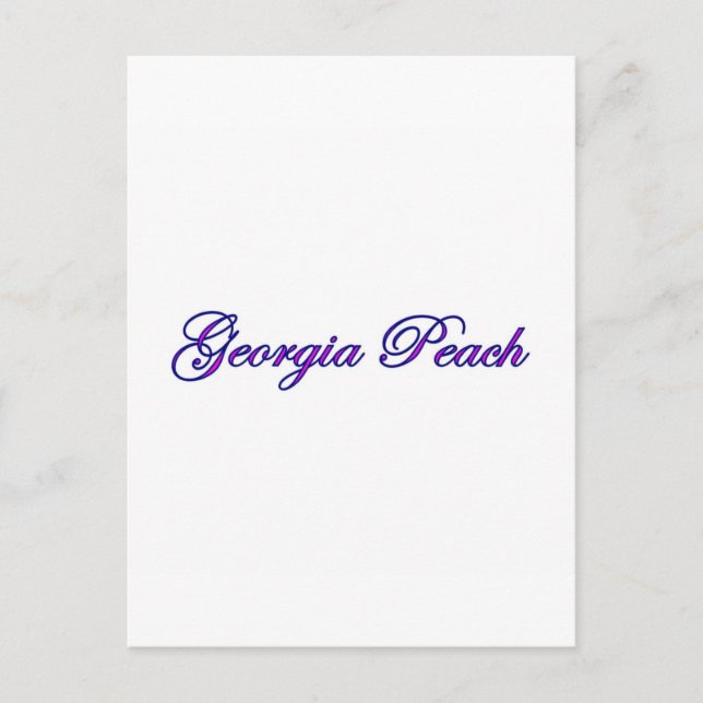 Georgia Peach Postcard (Front)