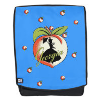 Georgia Peach Southern Lady Hoop Skirt Silhouette