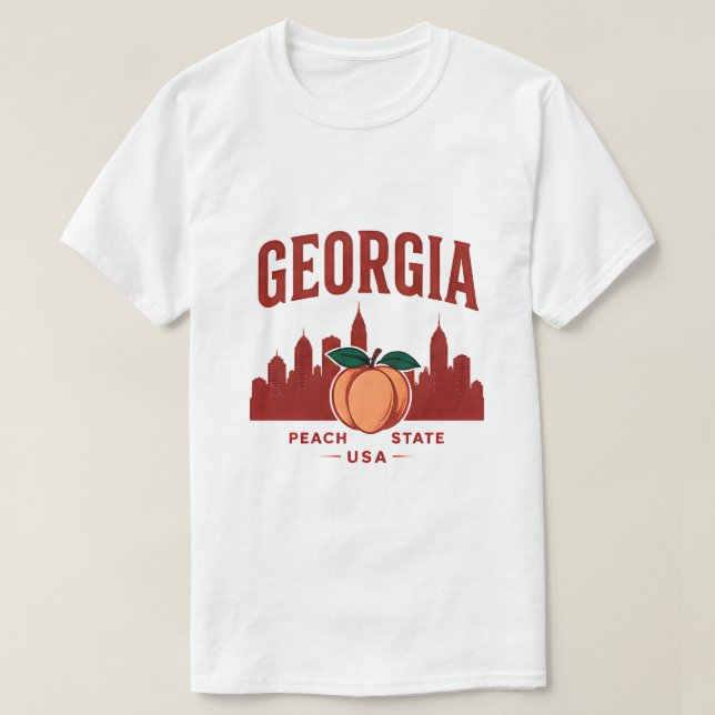 Georgia Peach State Adventure T-Shirt (Design Front)