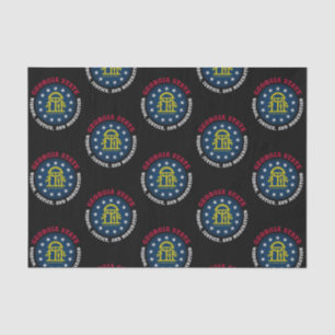 GEORGIA PEACH STATE FLAG TISSUE PAPER