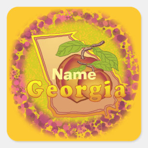 Georgia Peach sticker