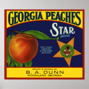 Georgia Peaches Poster