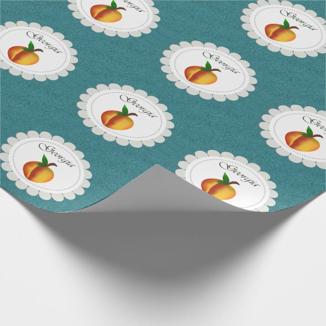 Georgia Peaches Wrapping Paper (Corner)