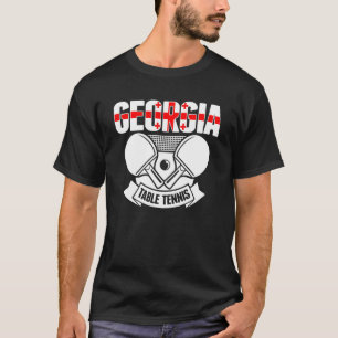 Georgia Ping Pong   Georgian Table Tennis Supporte T-Shirt
