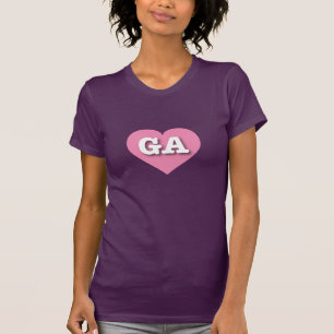 Georgia Pink Heart - I love GA T-Shirt