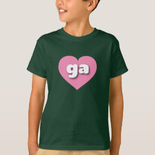 Georgia pink heart - I love ga T-Shirt