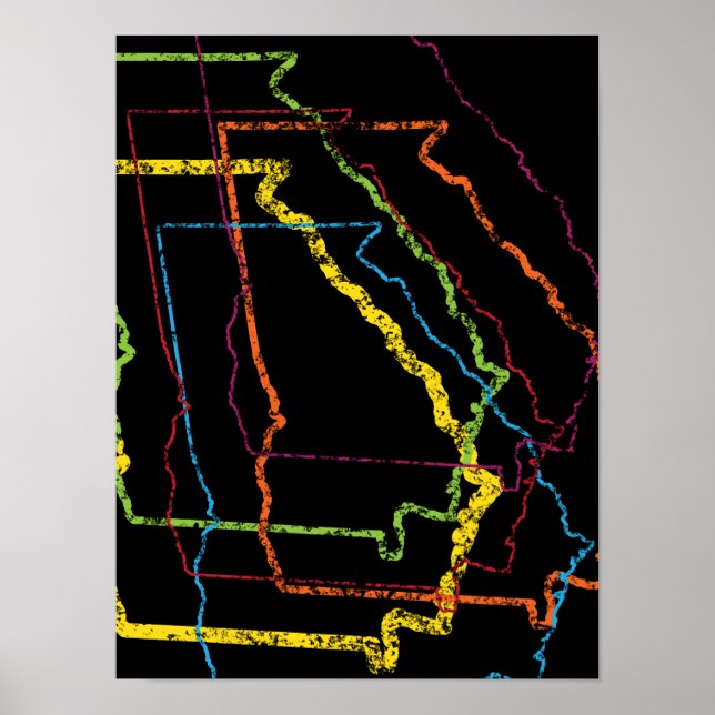 georgia pride blur poster (Front)