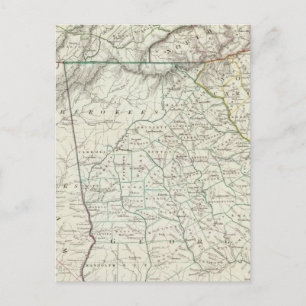 Georgia, pts of NC, SC, Tenn, Ala, Florida Postcard