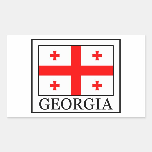Georgia Rectangular Sticker (Front)