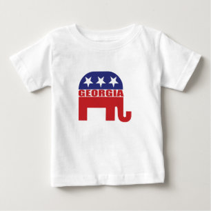 Georgia Republican Elephant Baby T-Shirt