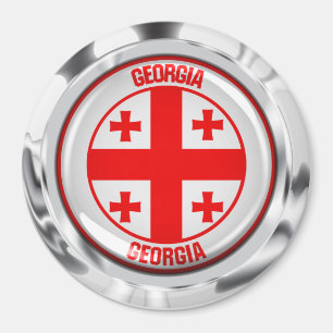 Georgia Round Emblem Magnet