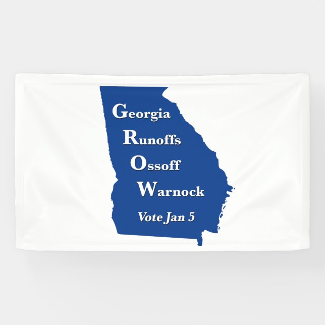 Georgia Runoffs Ossoff Warnock Banner (Horizontal)