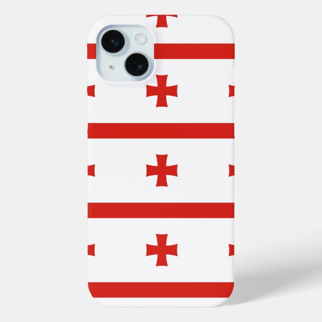 Georgia Sakartvelo flag pattern Case-Mate iPhone Case (Back)