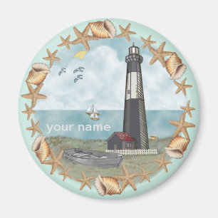 Georgia Shells Lighthouse magnet