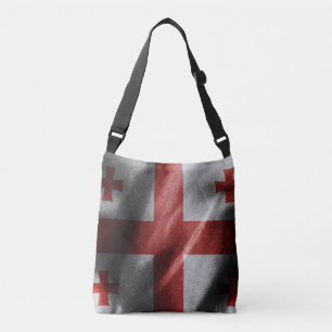 Georgia silk flag crossbody bag