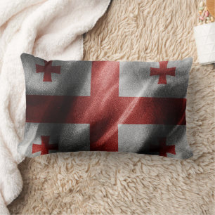 Georgia silk flag lumbar cushion