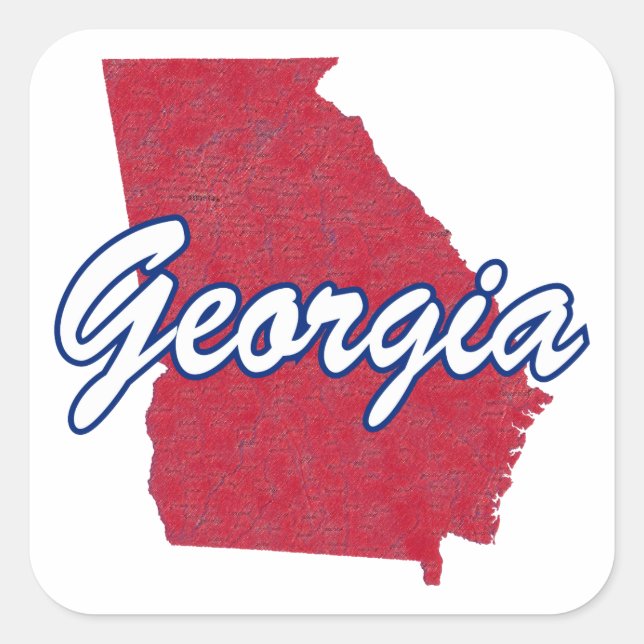 Georgia Square Sticker (Front)