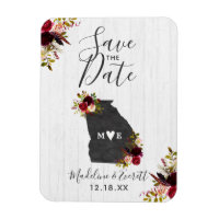 Georgia State Destination Rustic Save the Date