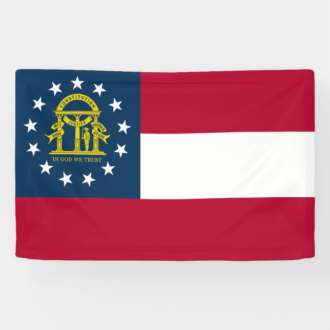 Georgia State Flag Banner (Horizontal)
