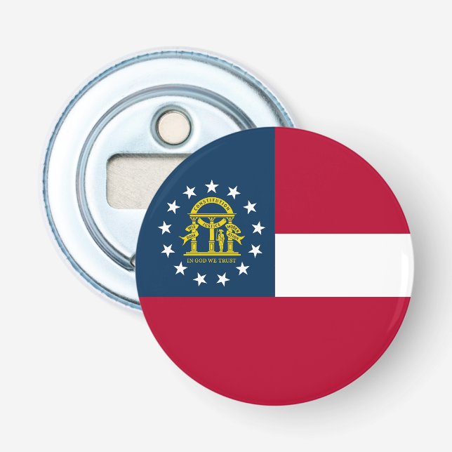 Georgia State Flag Bottle Opener (Front)
