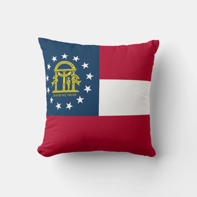 Georgia State Flag Cushion (Front)