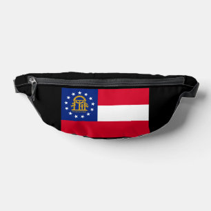 Georgia State Flag Design Bum Bags