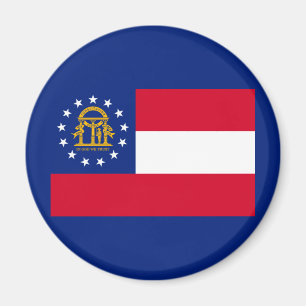 Georgia State Flag Design Magnet