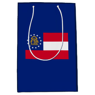 Georgia State Flag Design Medium Gift Bag