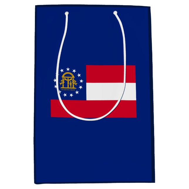 Georgia State Flag Design Medium Gift Bag (Front)
