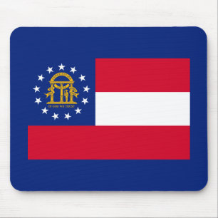 Georgia State Flag Design Mouse Pad
