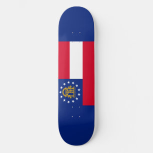 Georgia State Flag Design Skateboard
