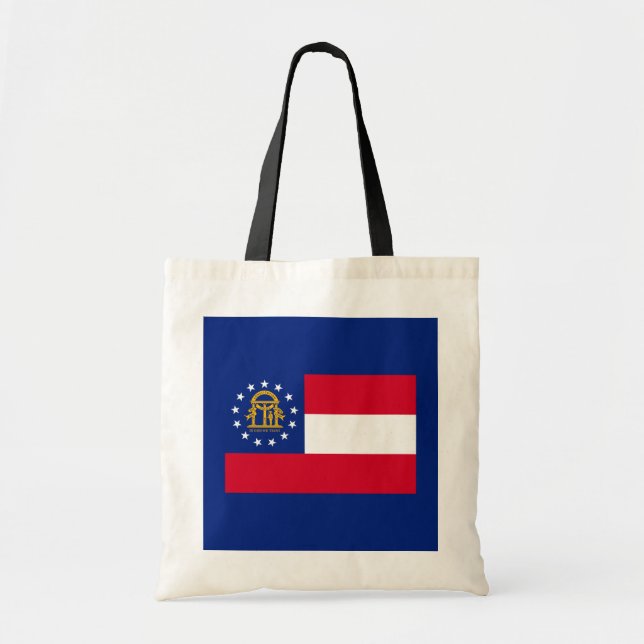 Georgia State Flag Design Tote Bag (Front)