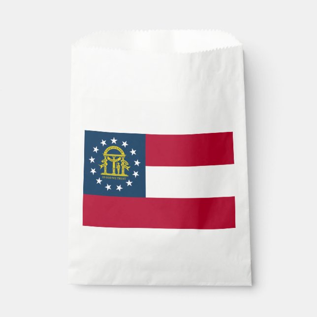 Georgia State Flag Favour Bags (Front)