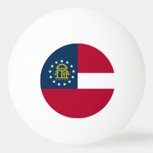 Georgia State Flag Ping Pong Ball
