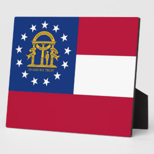 Georgia State Flag Plaque