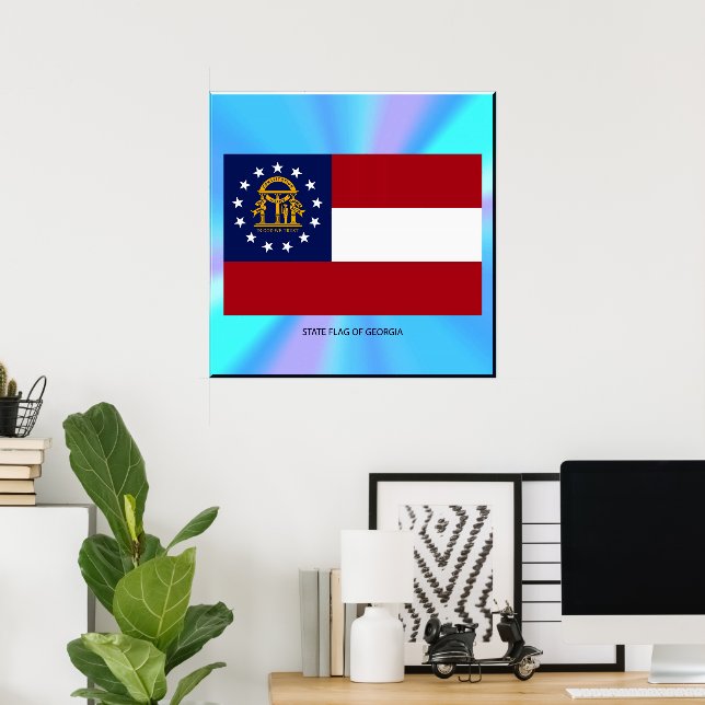 Georgia State Flag Poster (Home Office)