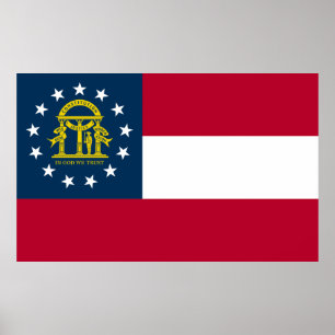 Georgia State flag Poster