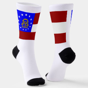 Georgia State flag Socks