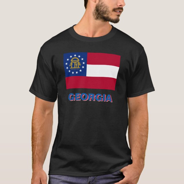 GEORGIA STATE FLAG T-Shirt (Front)